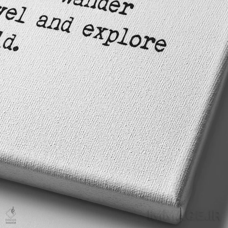 تابلو مدرن تعریف عطش سفر اثر نوردیک پرینت استودیو - نمای نزدیک بافت بوم