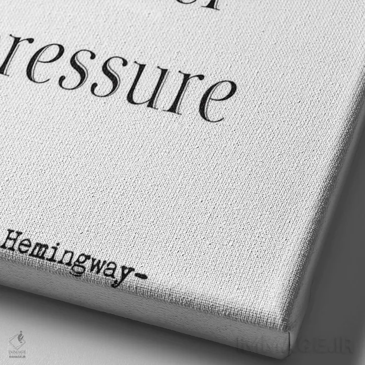 تابلو مدرن شجاعت اثر نوردیک پرینت استودیو - نمای نزدیک بافت بوم