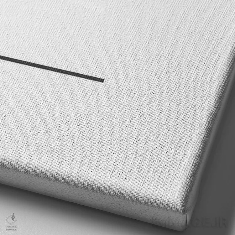 تابلو مدرن تخیل اثر نوردیک پرینت استودیو - نمای نزدیک بافت بوم