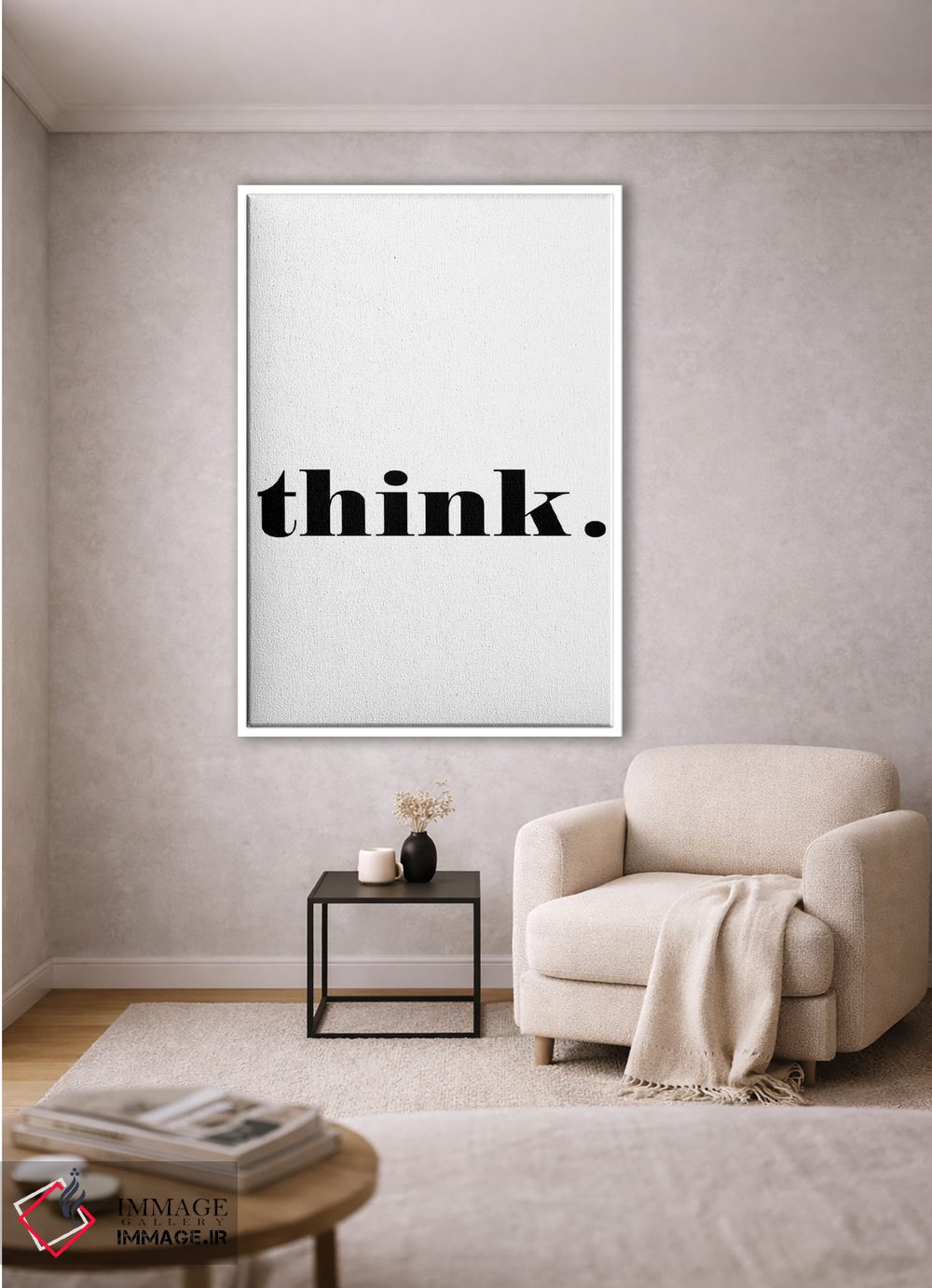 تابلو مدرن فکر کن اثر نوردیک پرینت استودیو - D1W
