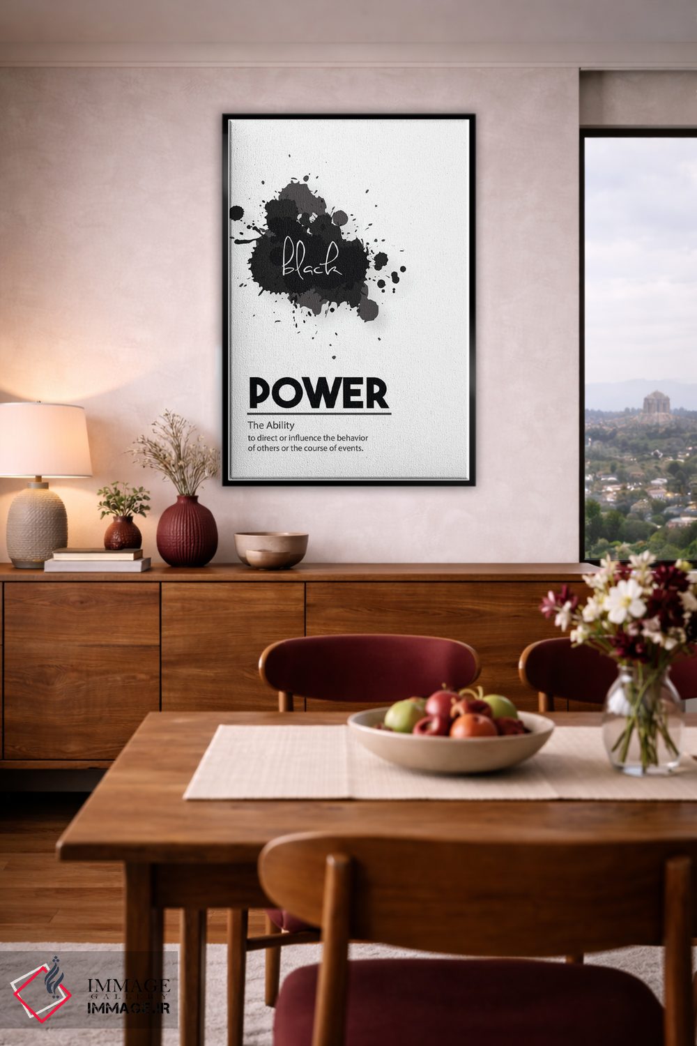 تابلو مینیمال تعریف قدرت اثر نوردیک پرینت استودیو - D4B