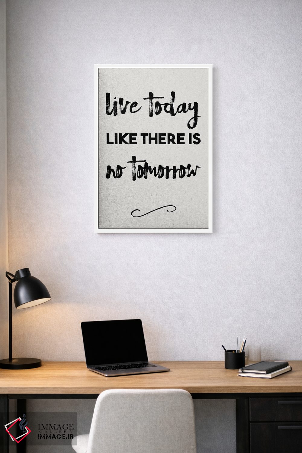 تابلو مدرن امروز را چنان زندگی کن که گویی فردایی نیست اثر نوردیک پرینت استودیو - D1W