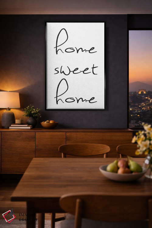 تابلو مدرن خانه کوچک و دوست داشتنی اثر نوردیک پرینت استودیو - D2B