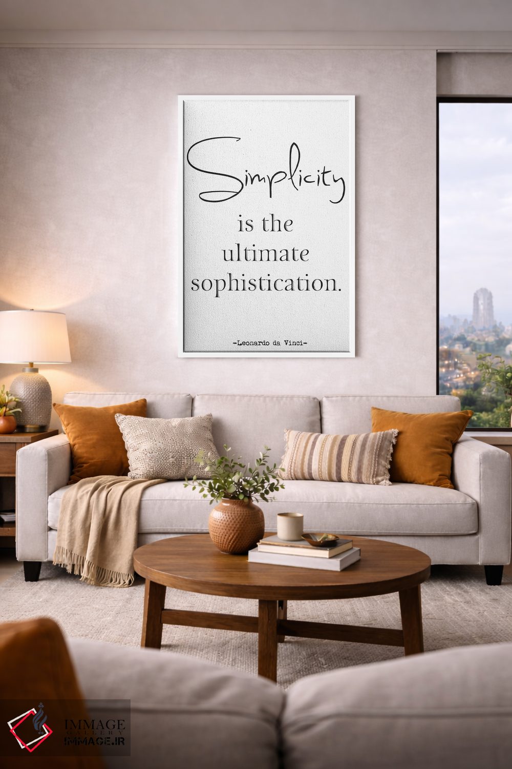 تابلو مدرن سادگی اثر نوردیک پرینت استودیو - D5W