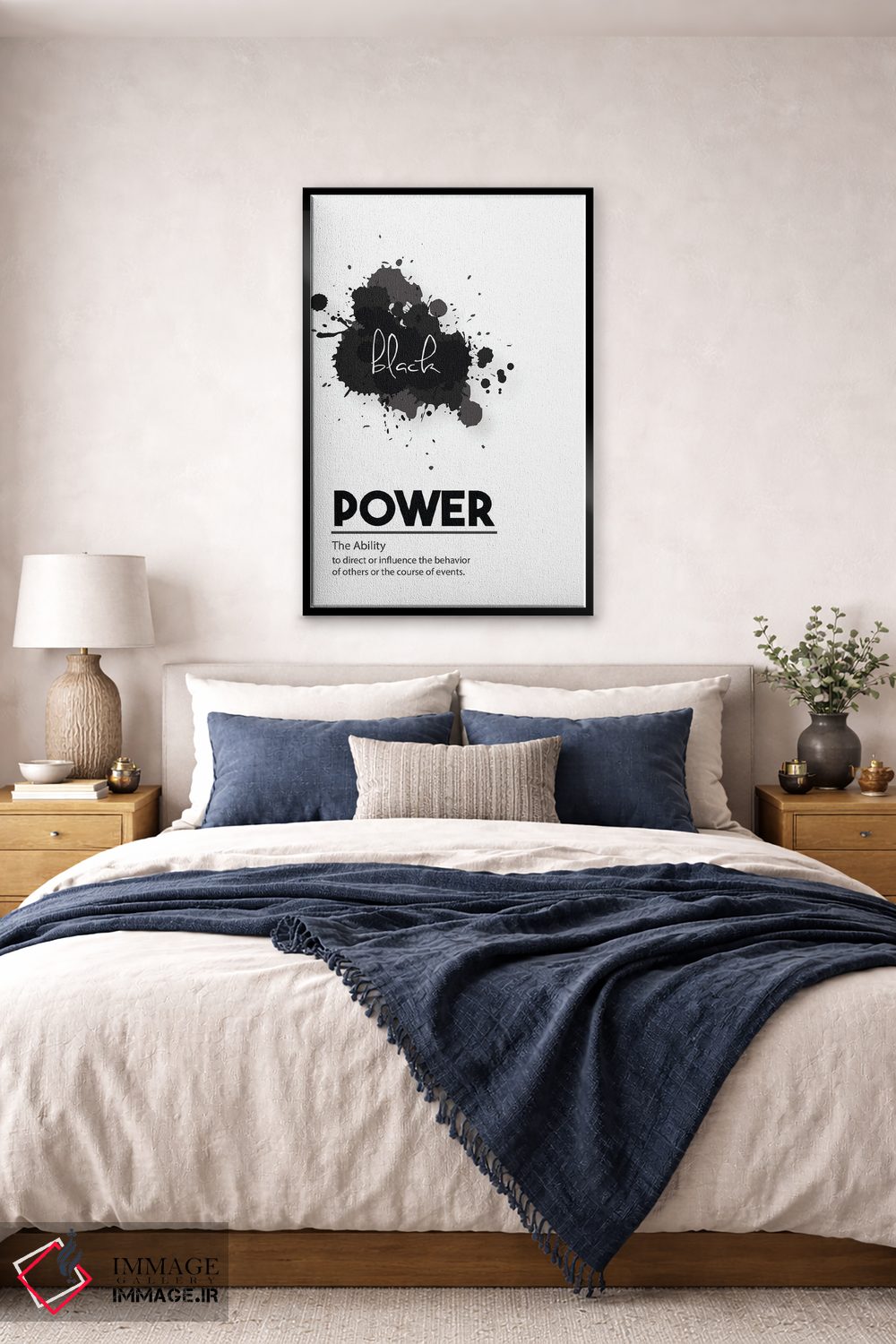 تابلو مینیمال تعریف قدرت اثر نوردیک پرینت استودیو - D6B