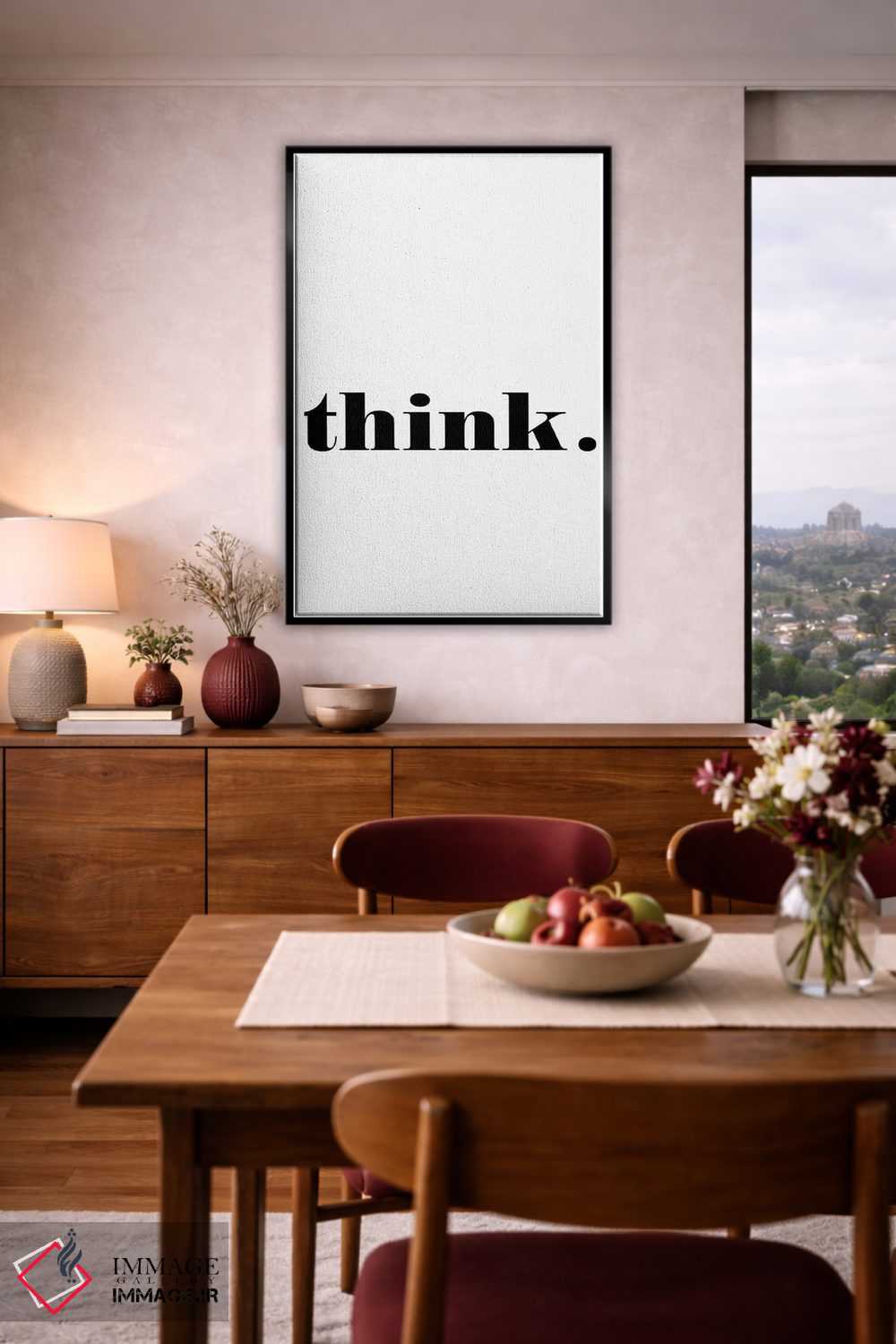 تابلو مدرن فکر کن اثر نوردیک پرینت استودیو - D3B
