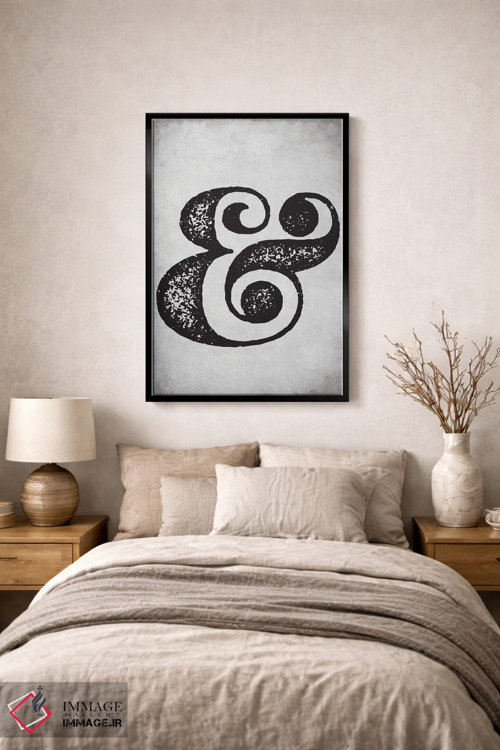 تابلو مینیمال نماد اند به سبک قدیمی اثر نوردیک پرینت استودیو - D2B