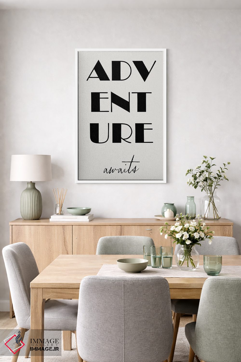 تابلو مدرن ماجراجویی در انتظار است اثر نوردیک پرینت استودیو - D5W