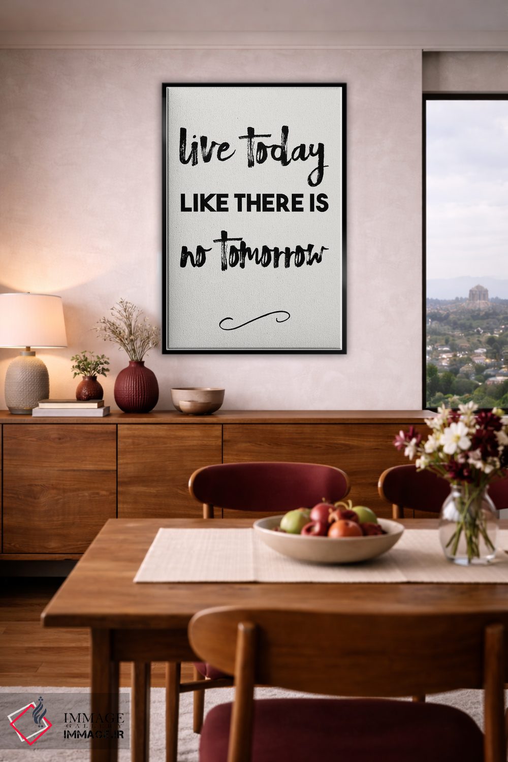 تابلو مدرن امروز را چنان زندگی کن که گویی فردایی نیست اثر نوردیک پرینت استودیو - D4B