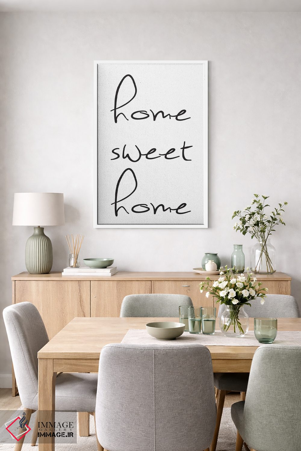تابلو مدرن خانه کوچک و دوست داشتنی اثر نوردیک پرینت استودیو - D4W