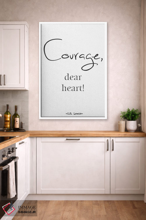 تابلو مدرن Dear Heart!,شجاعت، ای دل! اثر نوردیک پرینت استودیو - D3W