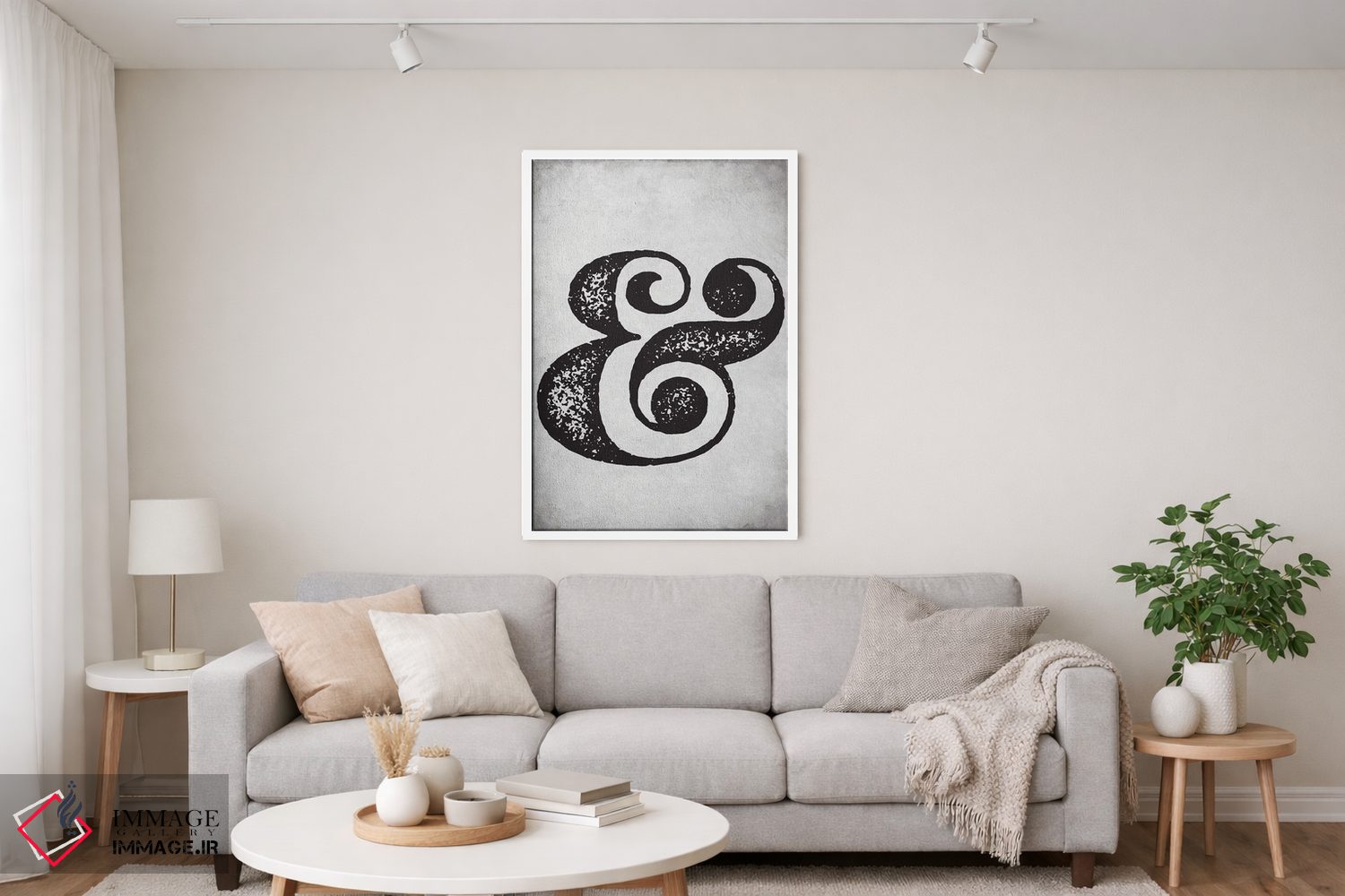 تابلو مینیمال نماد اند به سبک قدیمی اثر نوردیک پرینت استودیو - D3W