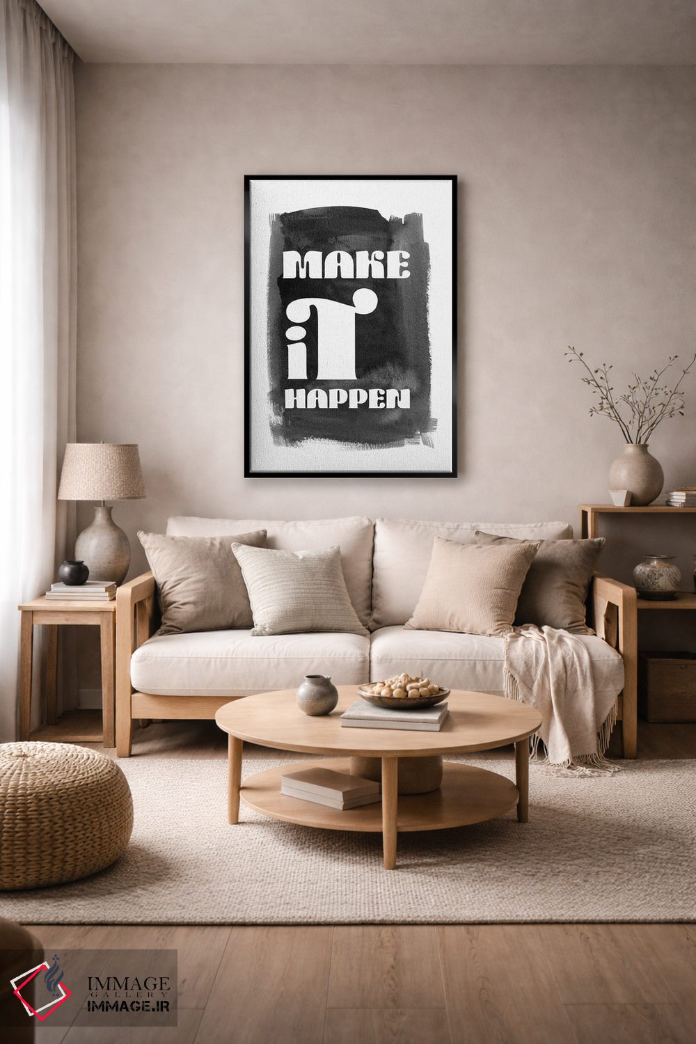 تابلو مینیمال انجامش بده اثر نوردیک پرینت استودیو - D4B