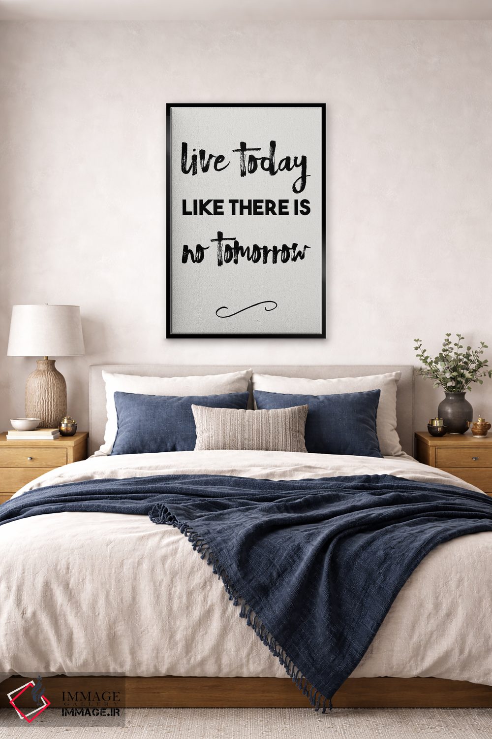 تابلو مدرن امروز را چنان زندگی کن که گویی فردایی نیست اثر نوردیک پرینت استودیو - D6B