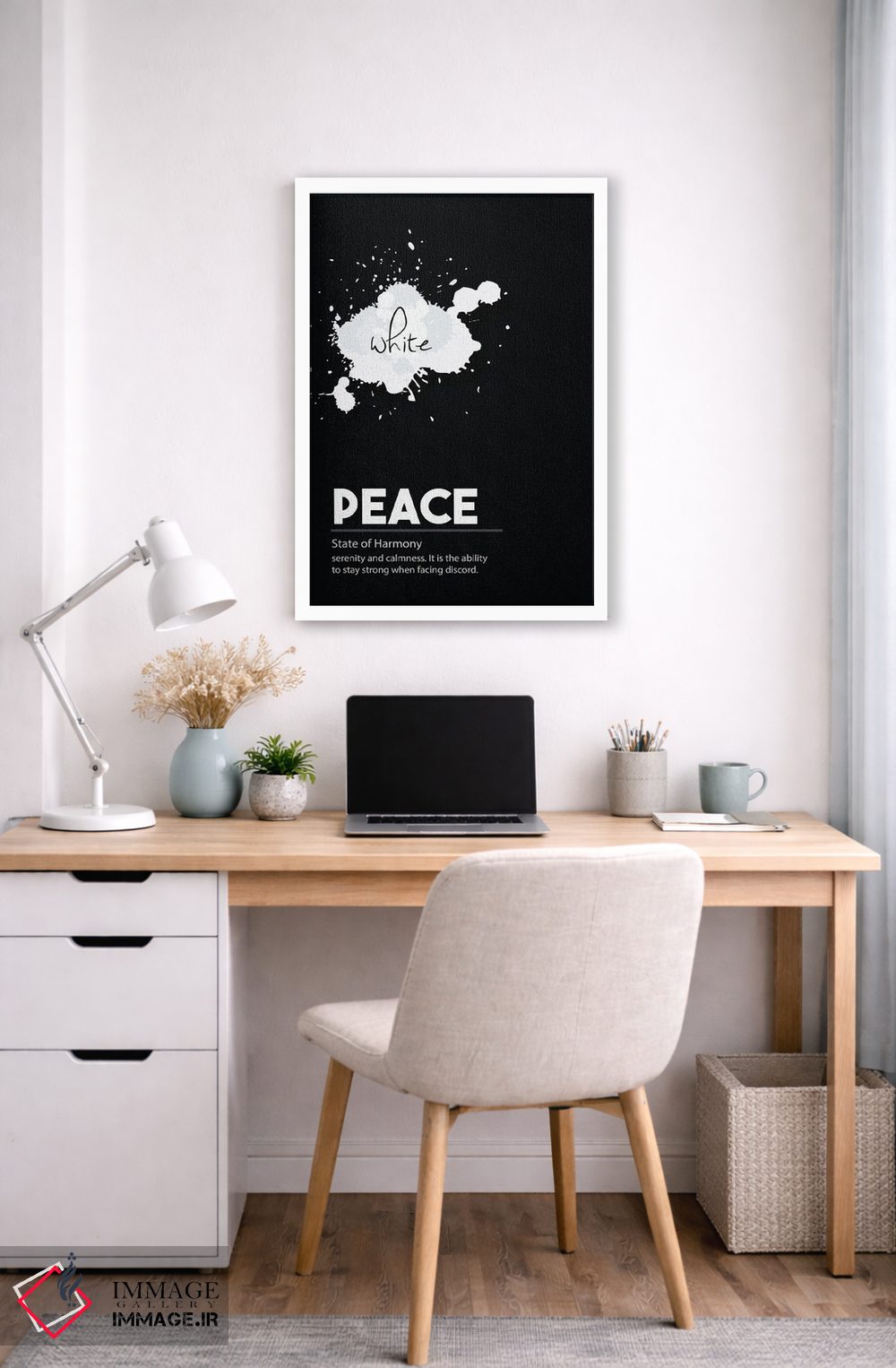 تابلو مینیمال تعریف صلح اثر نوردیک پرینت استودیو - D4W