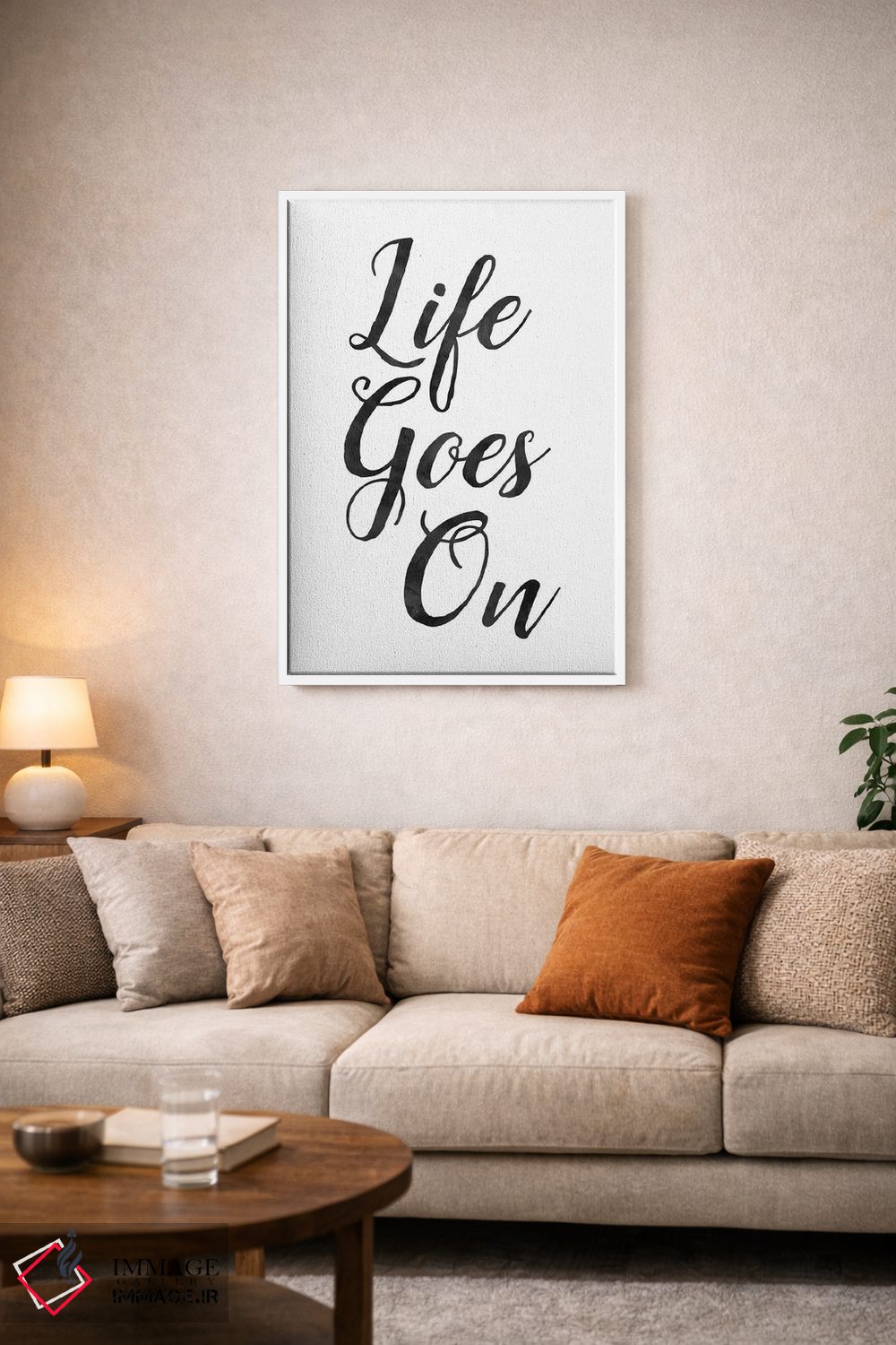 تابلو مدرن زندگی ادامه دارد اثر نوردیک پرینت استودیو - D4W