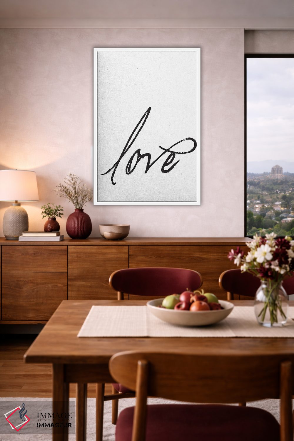 تابلو مدرن عشق اثر نوردیک پرینت استودیو - D3W