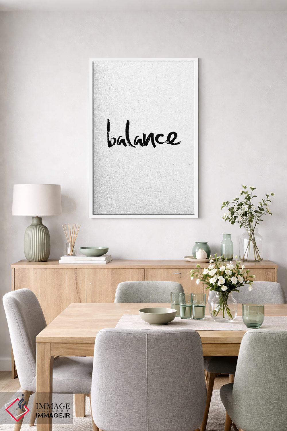 تابلو مدرن تعادل اثر نوردیک پرینت استودیو - D5W