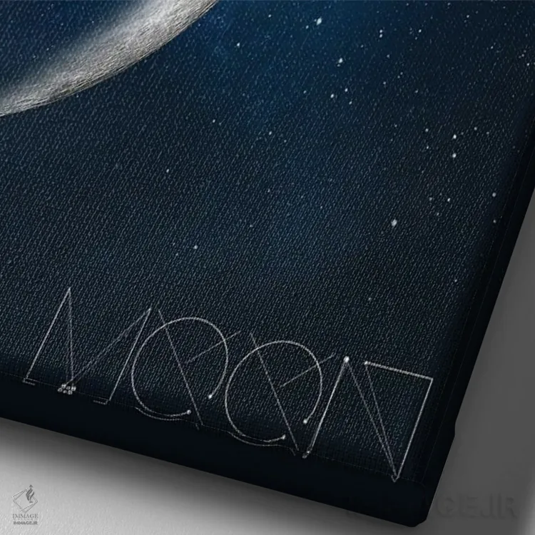 تابلو مدرن هر از گاهی اثر نوردیک پرینت استودیو - نمای نزدیک بافت بوم