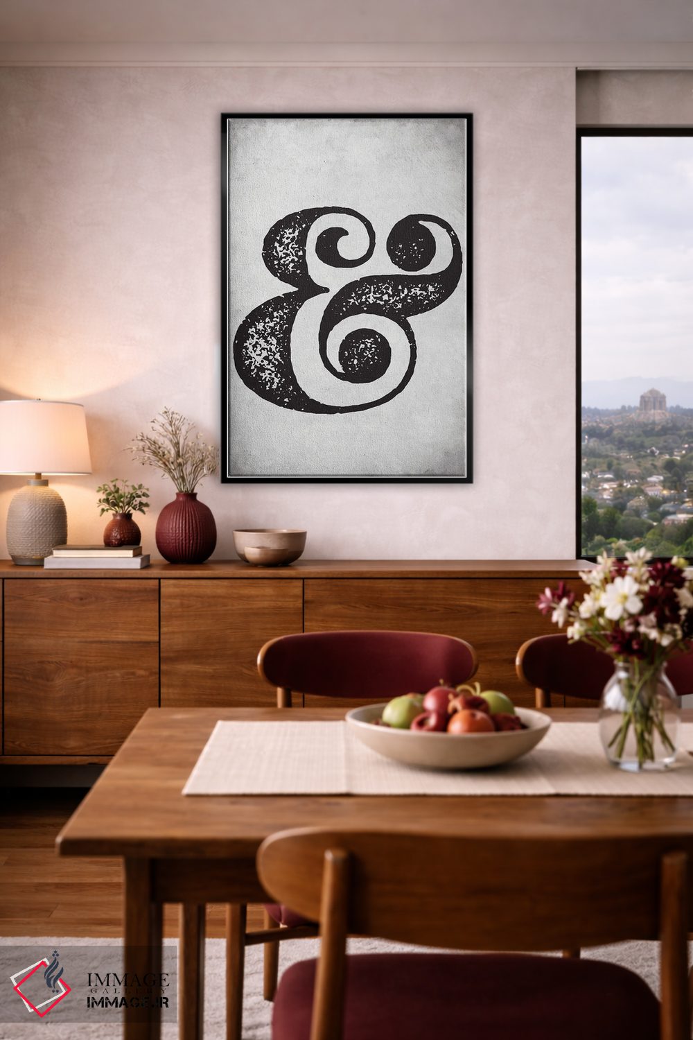 تابلو مینیمال نماد اند به سبک قدیمی اثر نوردیک پرینت استودیو - D5B