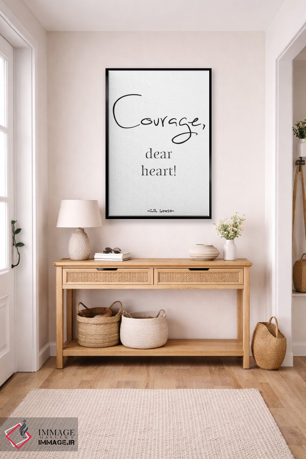 تابلو مدرن Dear Heart!,شجاعت، ای دل! اثر نوردیک پرینت استودیو - D6B