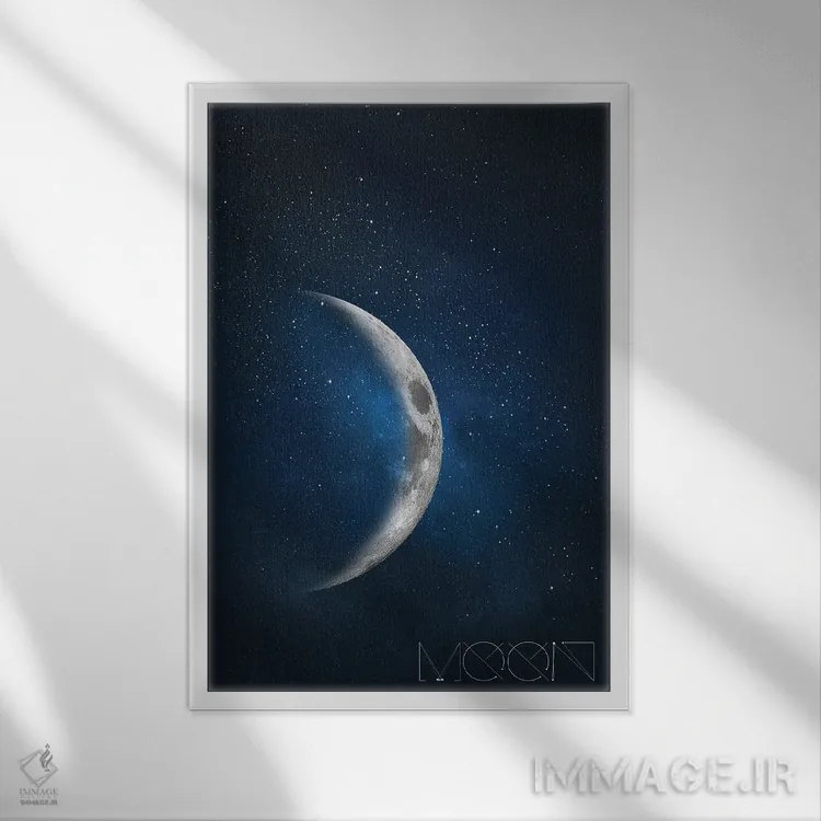 تابلو مدرن هر از گاهی اثر نوردیک پرینت استودیو - نمای قابدار سفید