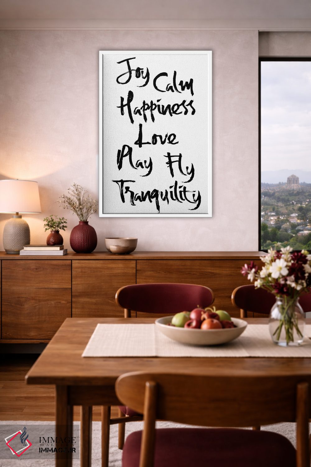 تابلو مدرن کلمات حکمت به خوشنویسی مینیمالیستی اثر نوردیک پرینت استودیو - D4W