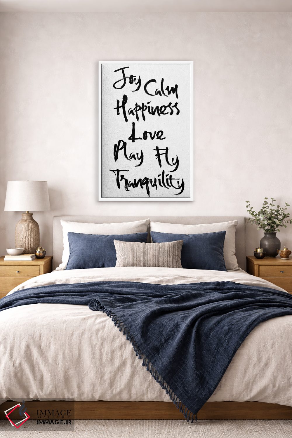 تابلو مدرن کلمات حکمت به خوشنویسی مینیمالیستی اثر نوردیک پرینت استودیو - D6W