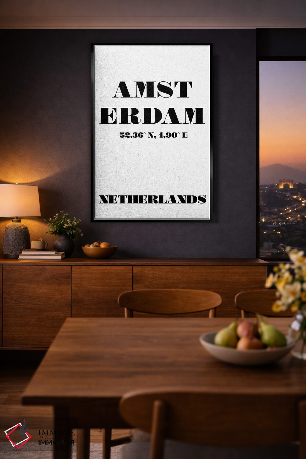 تابلو مدرن آمستردام اثر نوردیک پرینت استودیو - D2B