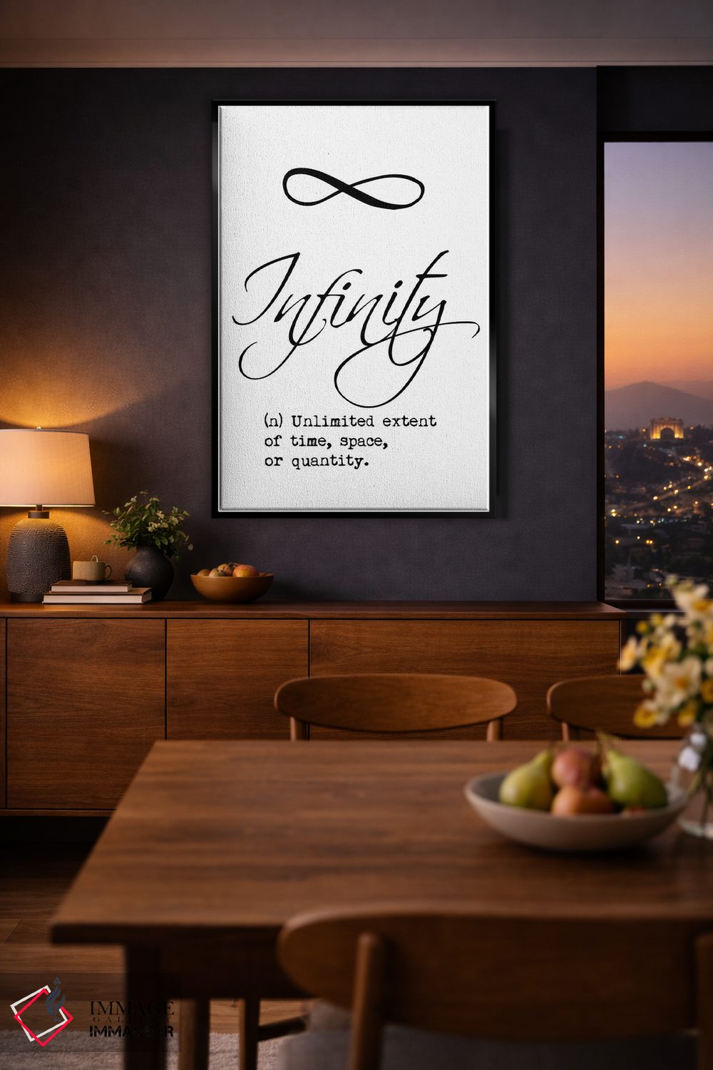 تابلو مدرن تعریف بی نهایت اثر نوردیک پرینت استودیو - D2B