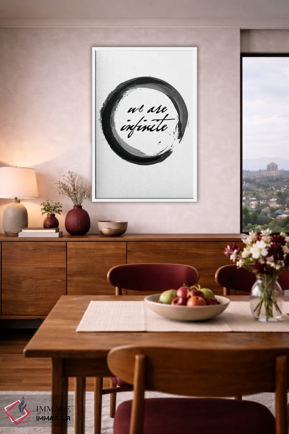 تابلو مینیمال ما بی نهایتیم اثر نوردیک پرینت استودیو - D3W