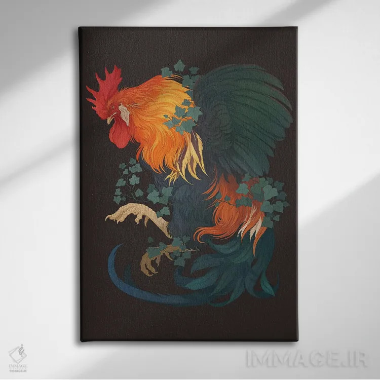 تابلو دکوراتیو پیچک درهم تنیده اثر نورا پوتوورا - نمای روبهرو روی دیوار