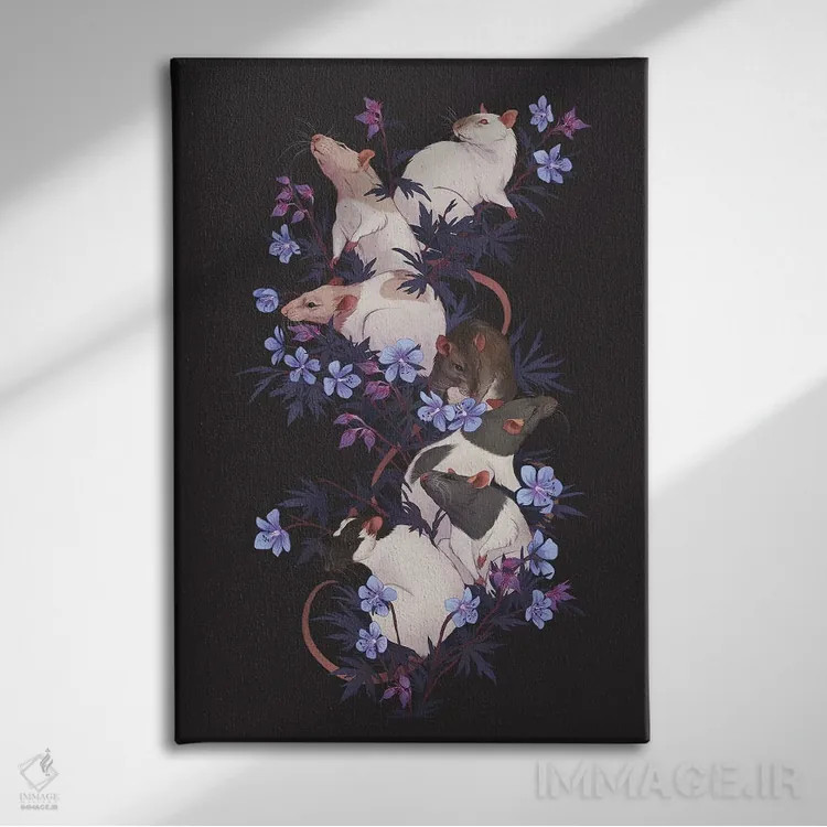 تابلو دکوراتیو هماهنگی اثر نورا پوتوورا - نمای روبهرو روی دیوار