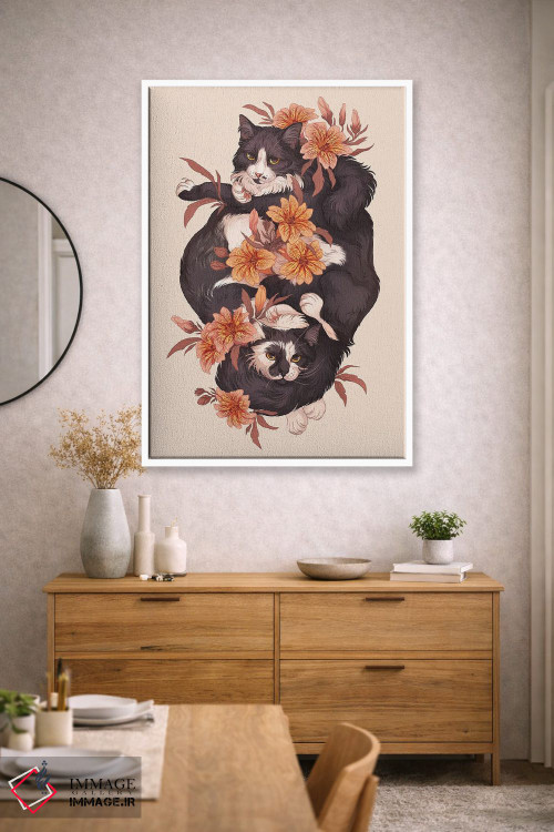 تابلو دکوراتیو سیاه و سفید اثر نورا پوتوورا - D2W