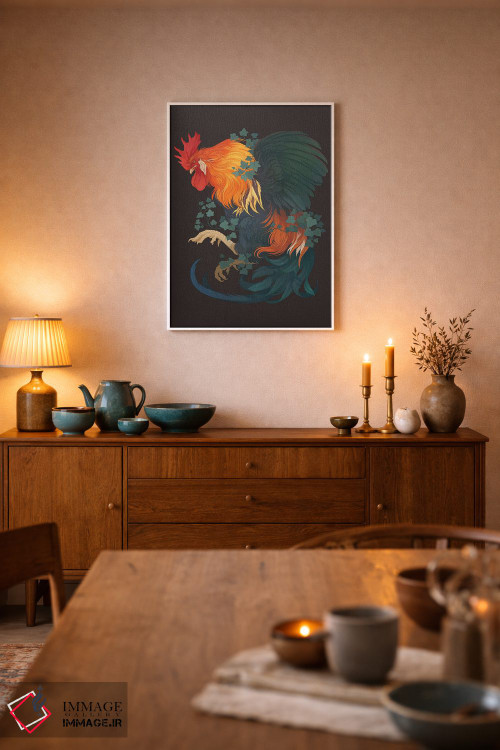 تابلو دکوراتیو پیچک درهم تنیده اثر نورا پوتوورا - D5W