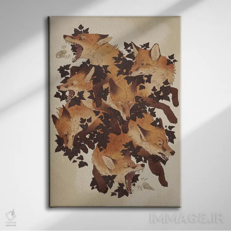 تابلو دکوراتیو تکثیر شدن اثر نورا پوتوورا - نمای روبهرو روی دیوار