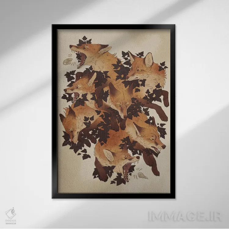 تابلو دکوراتیو تکثیر شدن اثر نورا پوتوورا - نمای قابدار مشکی