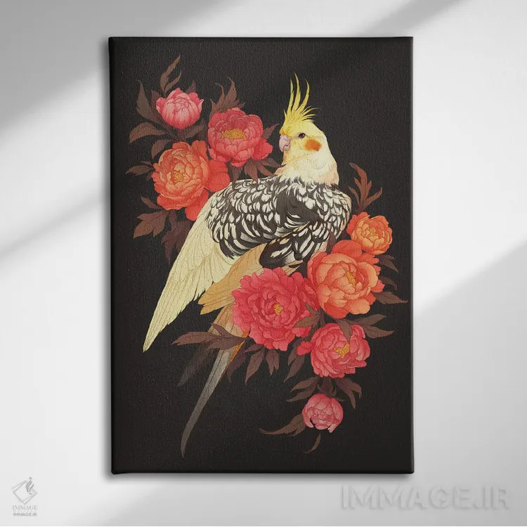 تابلو دکوراتیو عروس هلندی صدتومانی اثر نورا پوتوورا - نمای روبهرو روی دیوار