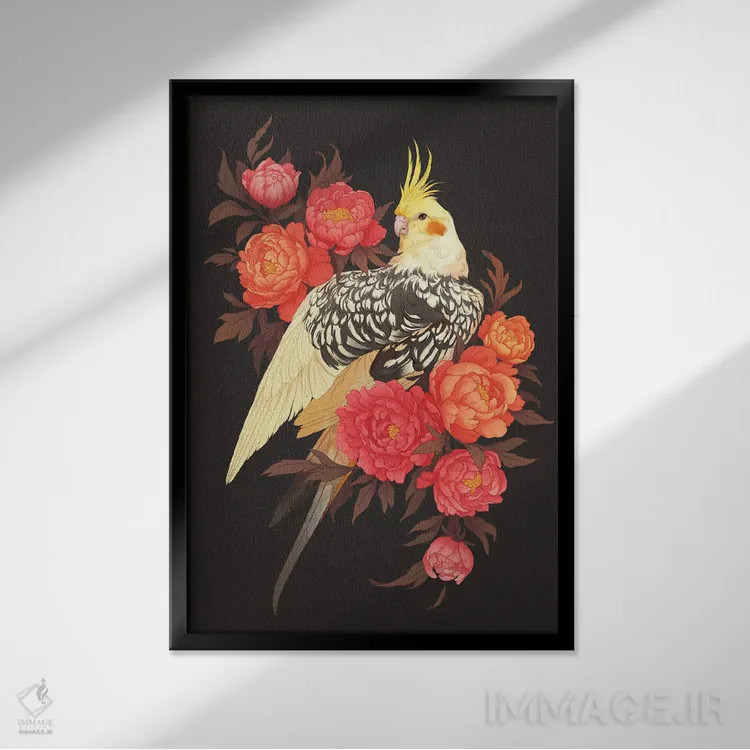 تابلو دکوراتیو عروس هلندی صدتومانی اثر نورا پوتوورا - نمای قابدار مشکی