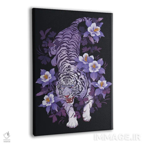 تابلو دکوراتیو سایه های بنفش اثر نورا پوتوورا - نمای پرسپکتیو محصول