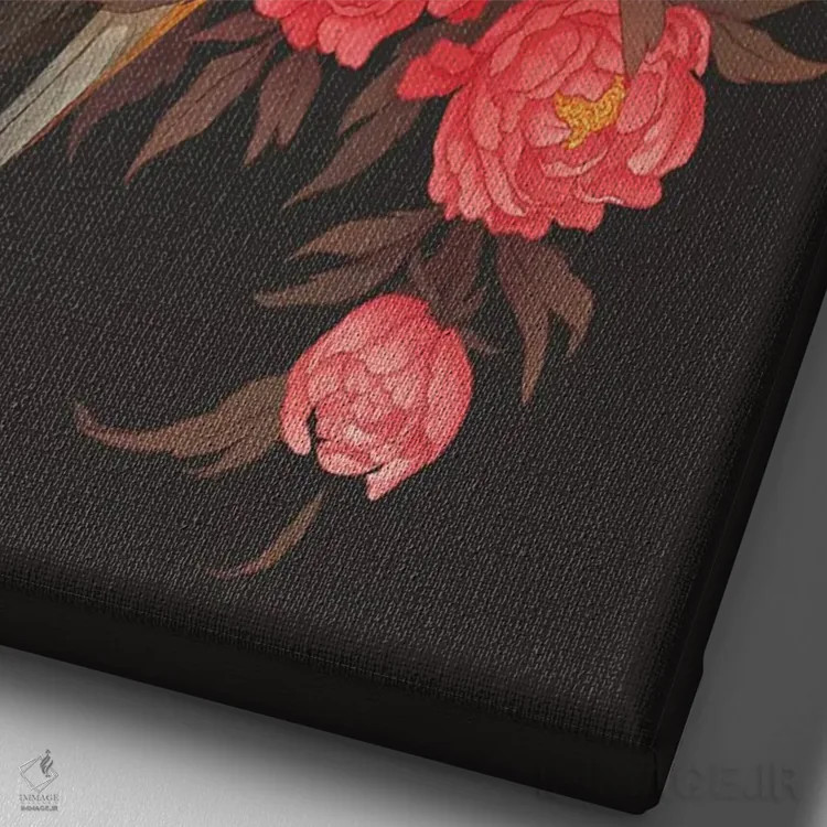 تابلو دکوراتیو عروس هلندی صدتومانی اثر نورا پوتوورا - نمای نزدیک بافت بوم