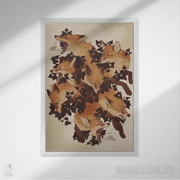 تابلو دکوراتیو تکثیر شدن اثر نورا پوتوورا - نمای قابدار سفید