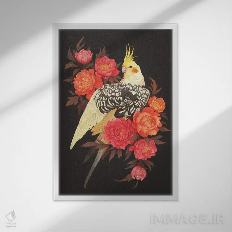 تابلو دکوراتیو عروس هلندی صدتومانی اثر نورا پوتوورا - نمای قابدار سفید