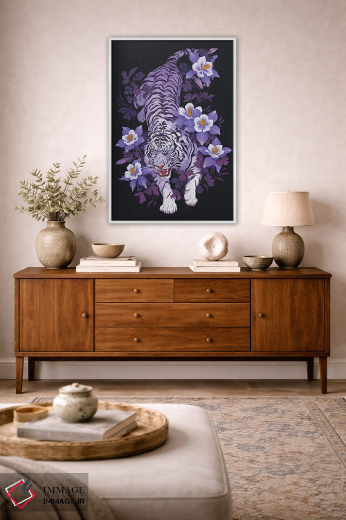 تابلو دکوراتیو سایه های بنفش اثر نورا پوتوورا - D2W