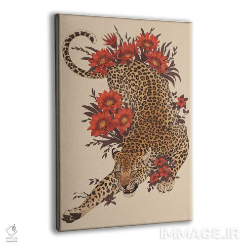 تابلو دکوراتیو شکوفه های خال دار اثر نورا پوتوورا - نمای پرسپکتیو محصول