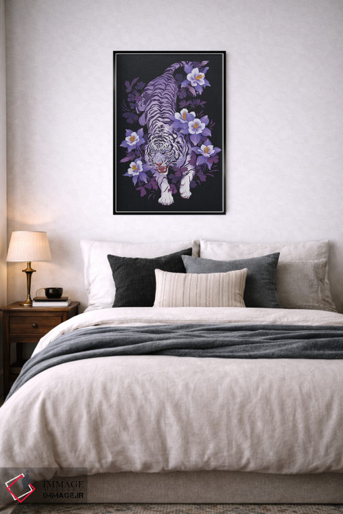 تابلو دکوراتیو سایه های بنفش اثر نورا پوتوورا - D6B