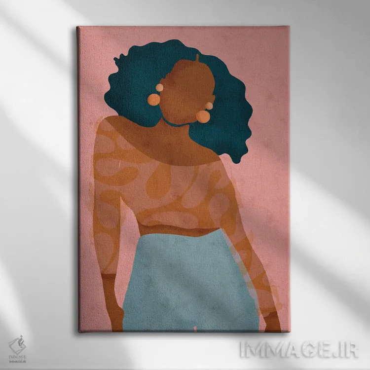 تابلو مینیمال حال و هوا اثر رینا نوریگا - نمای روبهرو روی دیوار