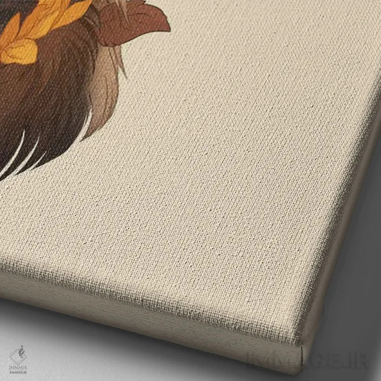 تابلو دکوراتیو آفتابگردان ها اثر نورا پوتوورا - نمای نزدیک بافت بوم