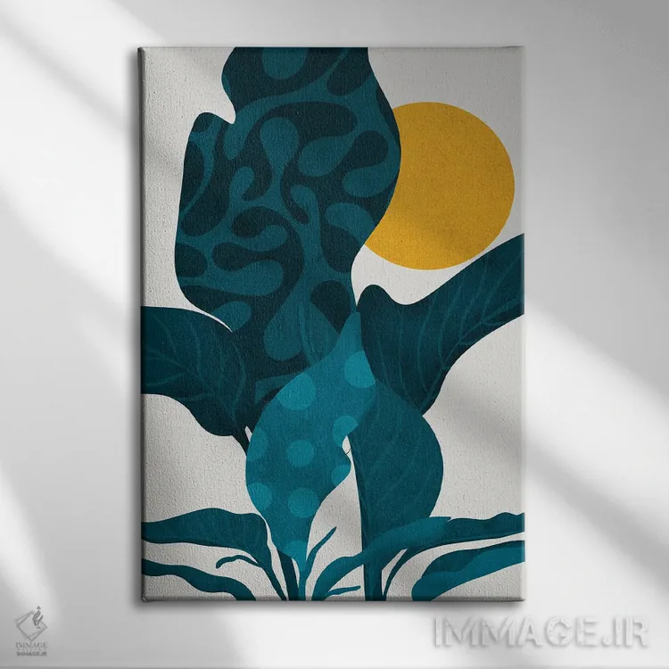 تابلو مینیمال زندگی اثر رینا نوریگا - نمای روبهرو روی دیوار