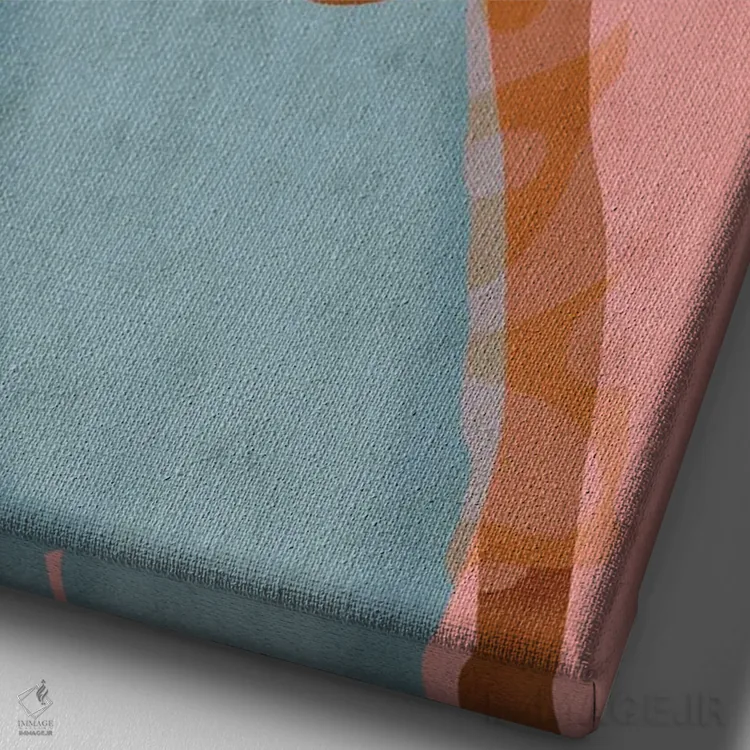 تابلو مینیمال حال و هوا اثر رینا نوریگا - نمای نزدیک بافت بوم